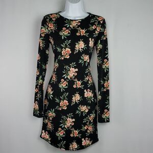 $8 or 3/$20 Black long sleeve floral dress
